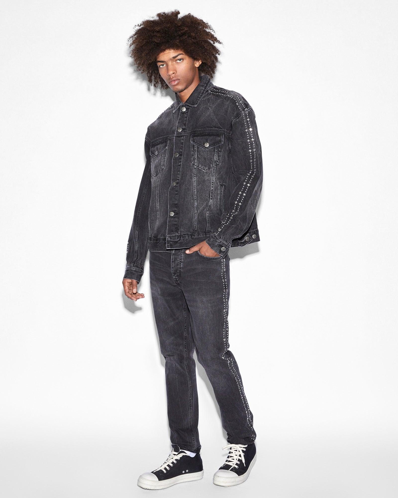 OH G JACKET METALIK STRIPE BLACK Male Product Image