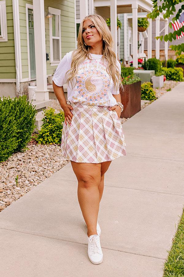 Magic Melody Wrap Skirt in Primrose Yellow Curves Product Image