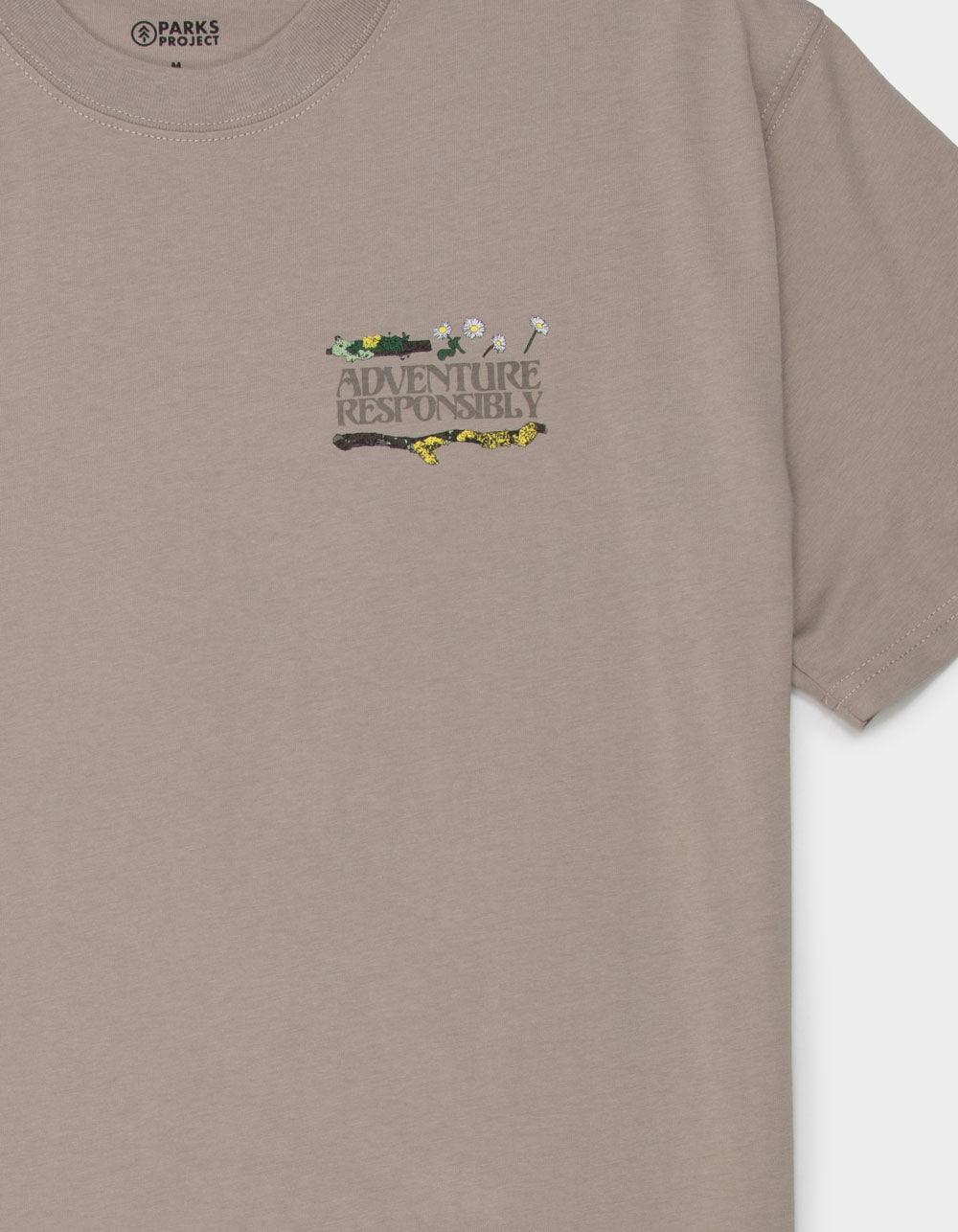 PARKS PROJECT Forest Forager Mens Tee - LIGHT GRAY Product Image