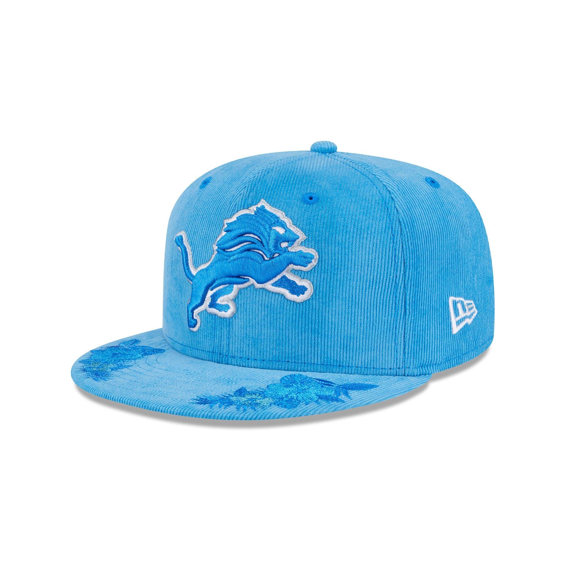 Just Caps Floral Corduroy Detroit Lions 59FIFTY Fitted Hat Male Product Image