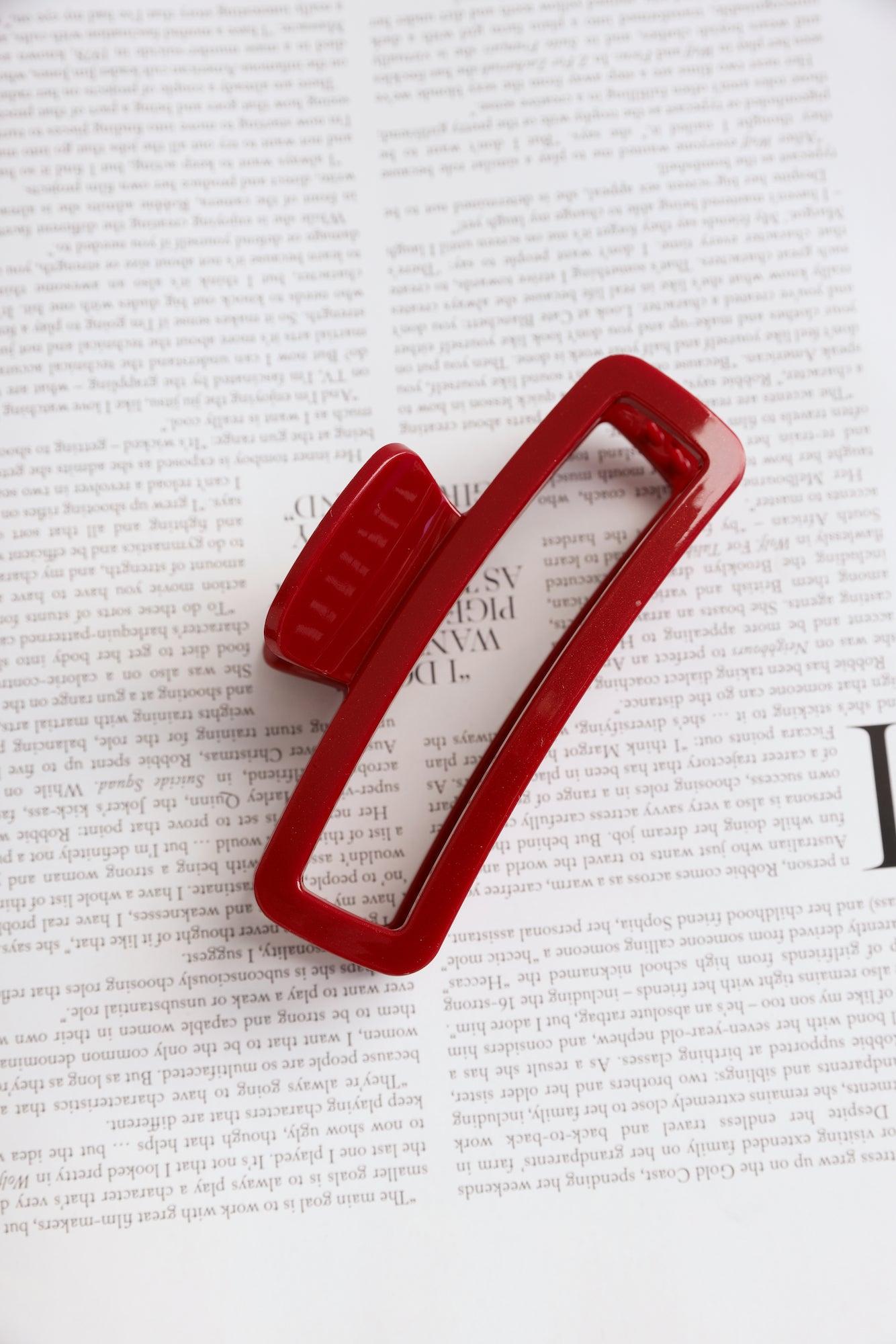 Big Energy Claw Clip Burgundy Product Image