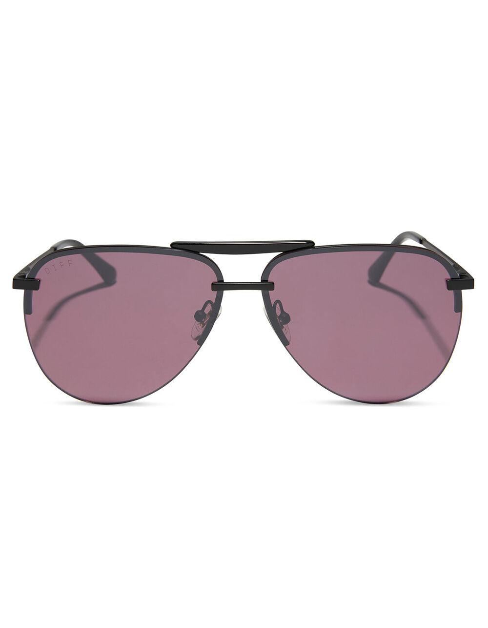 DIFF EYEWEAR Tahoe Sunglasses - BLACK/BURGANDY Product Image