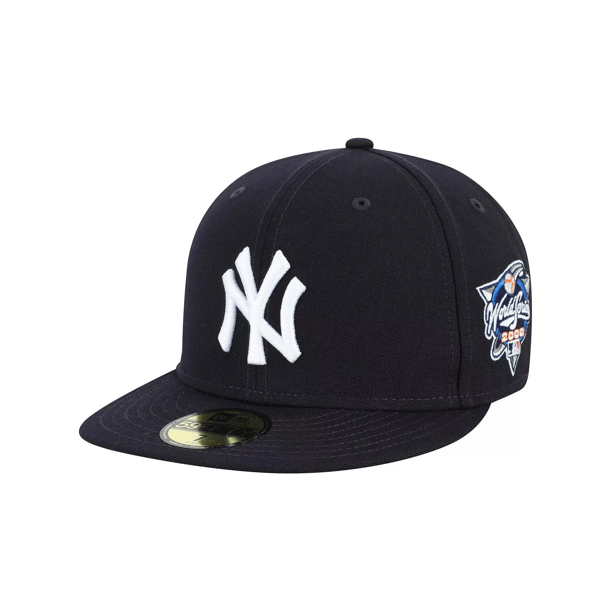 Men's New Era Navy New York Yankees 2000 World Series Wool 59FIFTY Team Fitted Hat, Size: 7, Blue Product Image