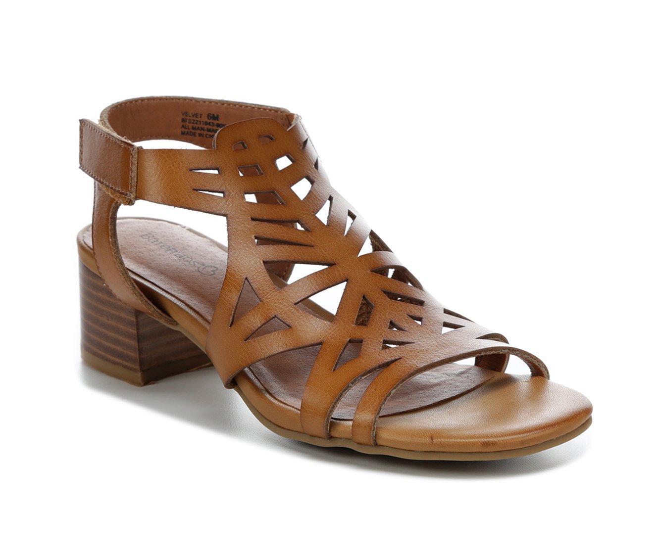 Women's Baretraps Velvet Block Heel Dress Sandals Product Image