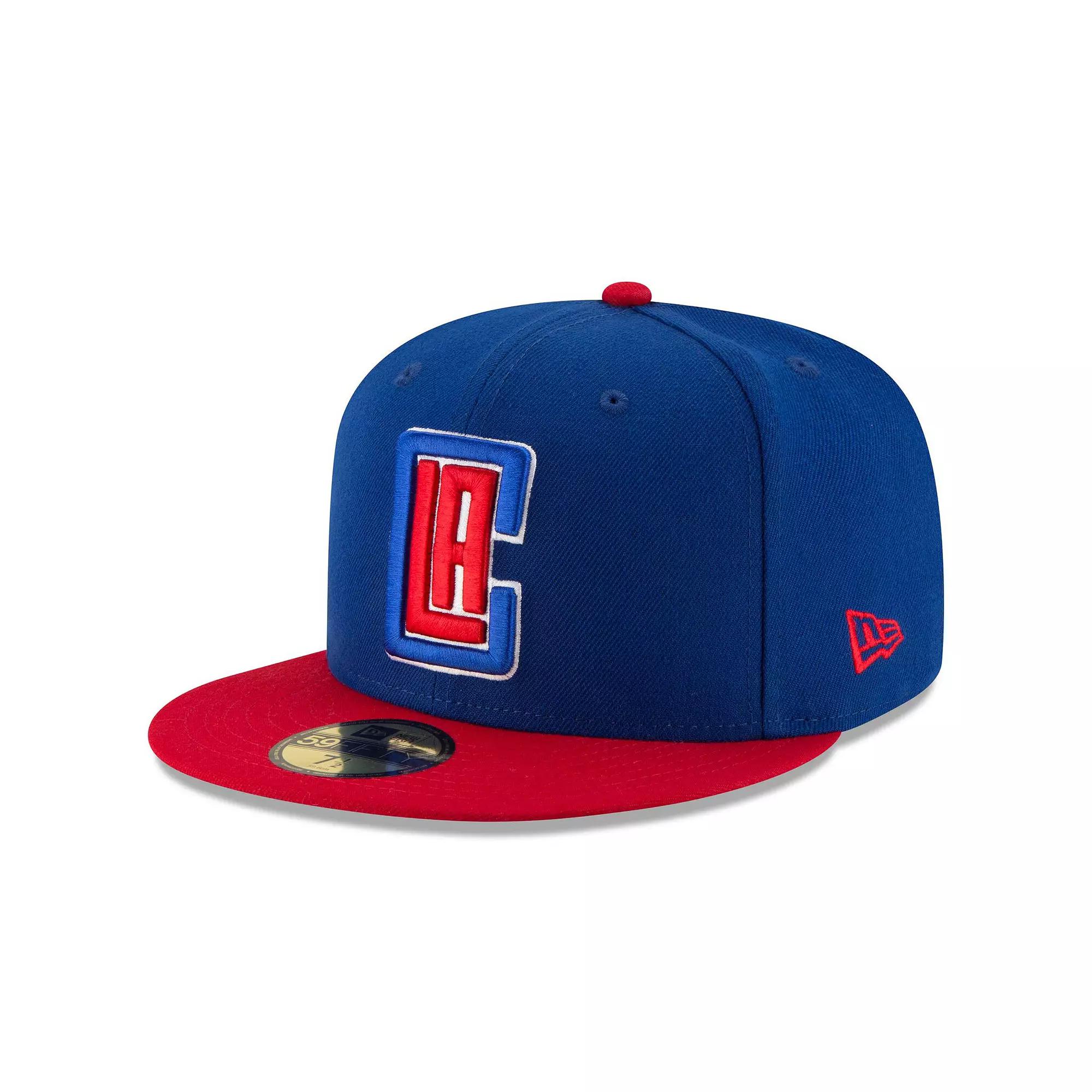 Men's New Era Royal/Red LA Clippers Official Team Color 2Tone 59FIFTY Fitted Hat,  Product Image