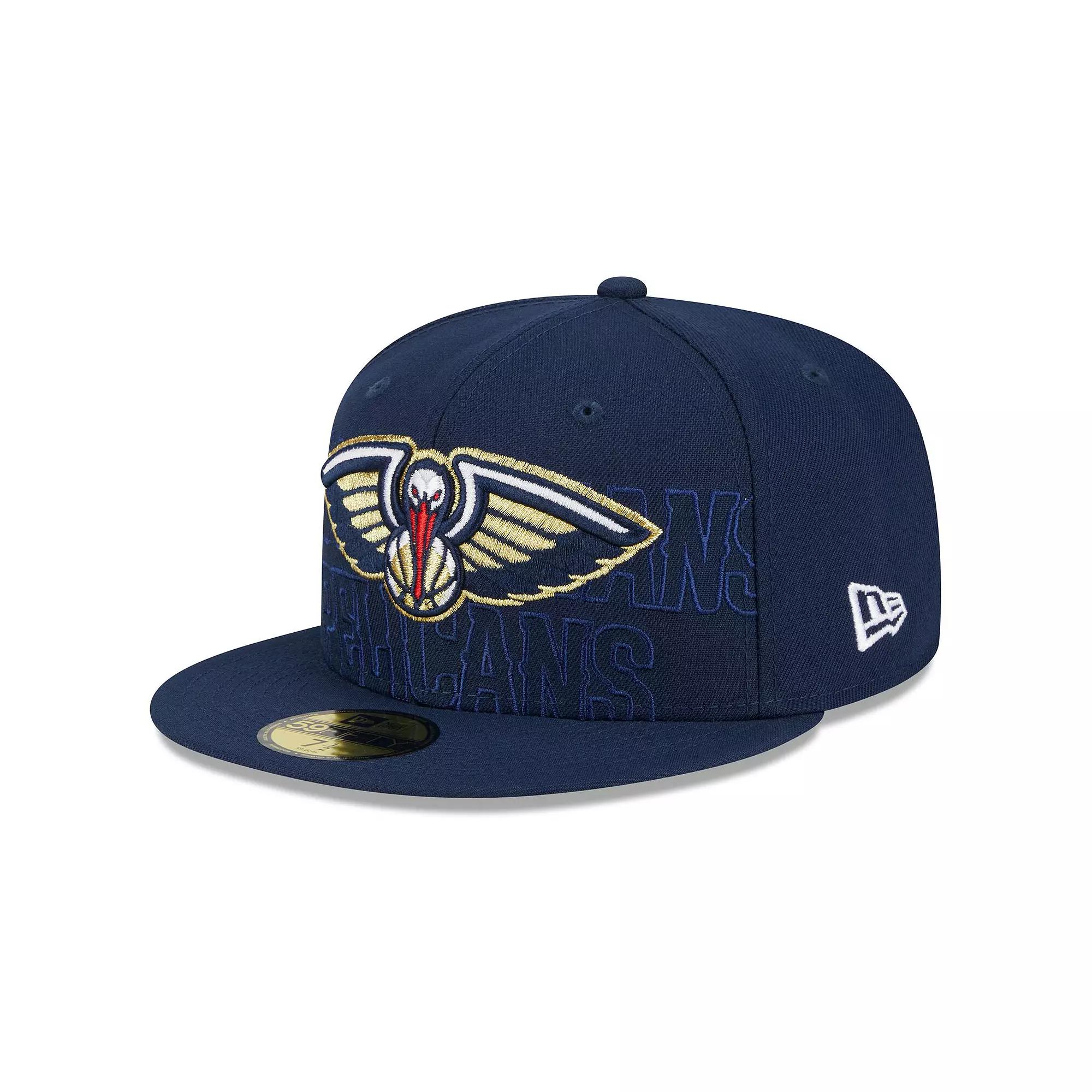 Men's New Era  Navy New Orleans Pelicans 2023 NBA Draft 59FIFTY Fitted Hat, Size: 7 1/4, Blue Product Image