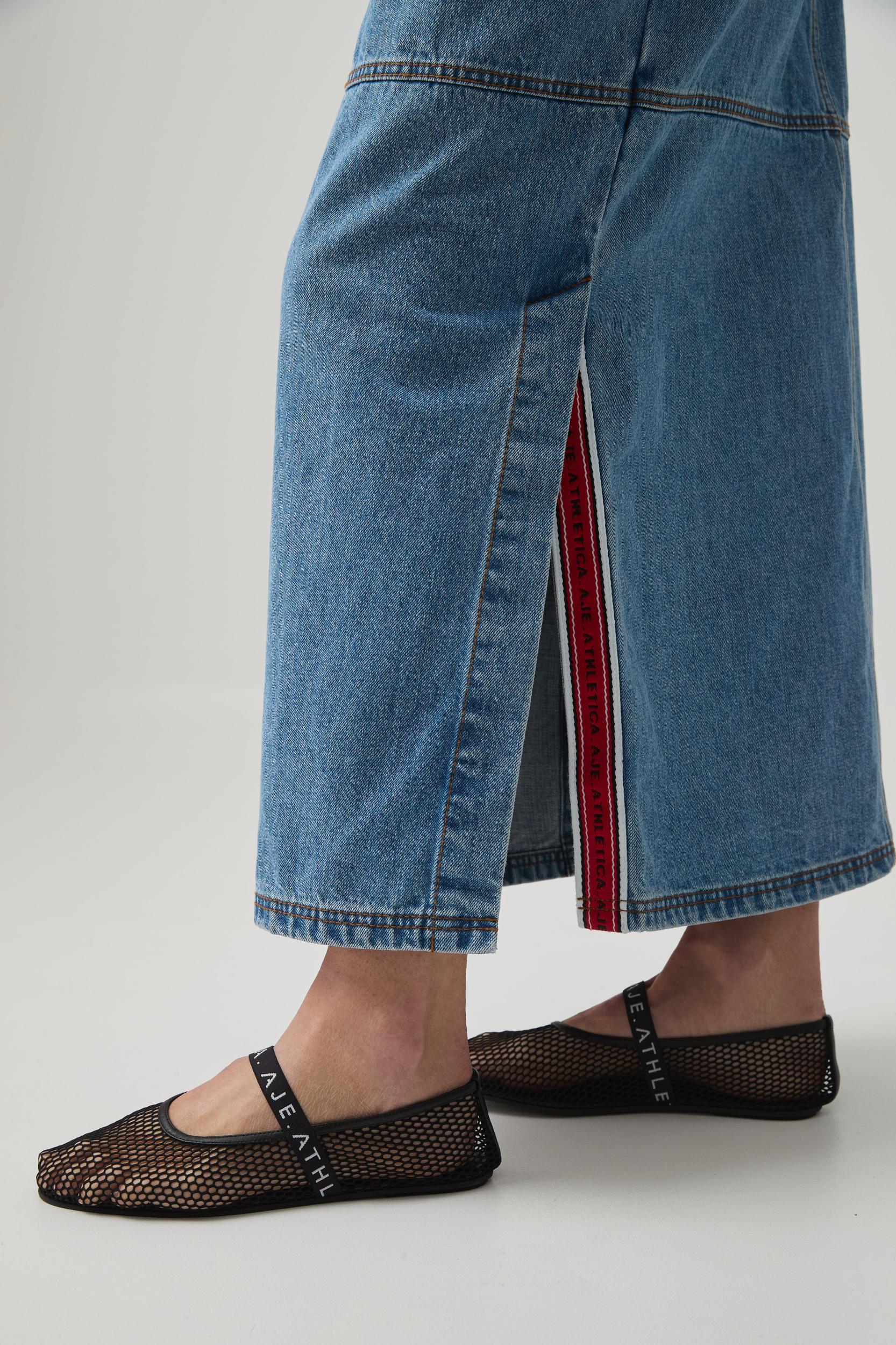 Longline Denim Skirt Product Image