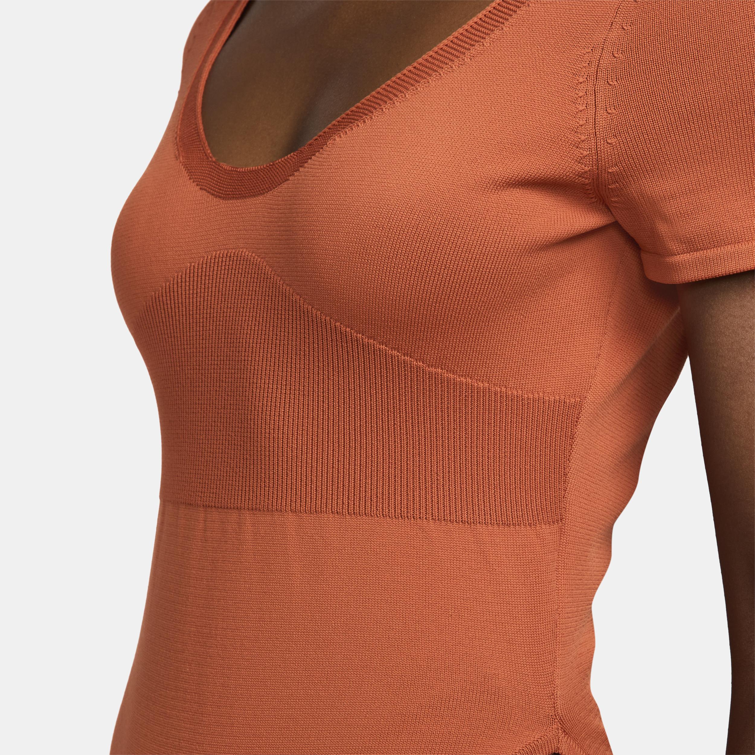 Nike Sportswear Chill Knit Women's Tight Sweater Short-Sleeve Bodysuit Product Image