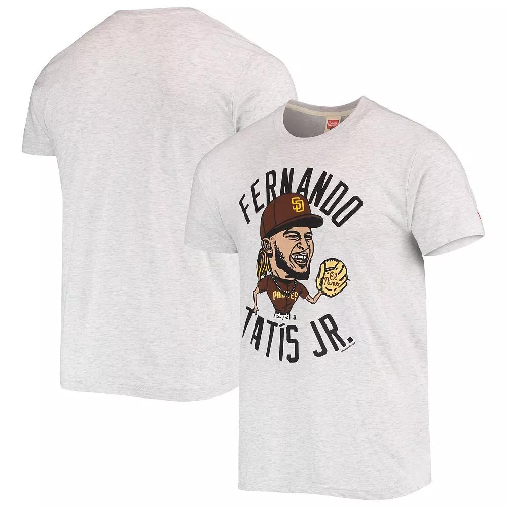 Mens Homage Fernando Tatis Jr. San Diego Padres Caricature Tri-Blend T-Shirt Product Image