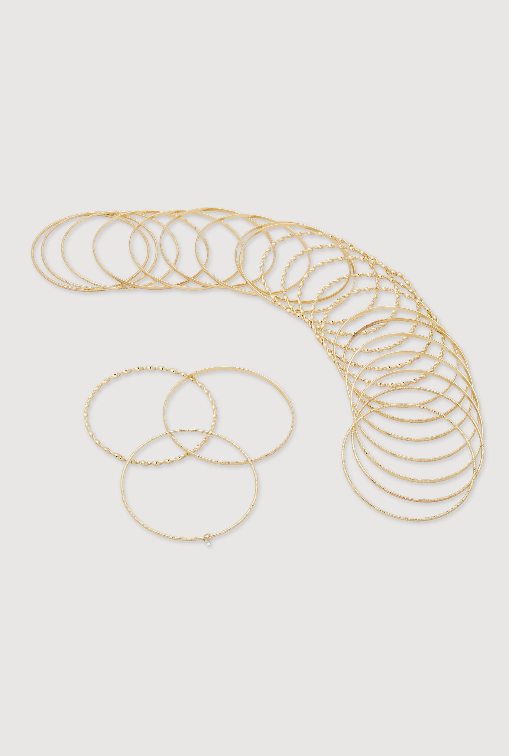 Metallic Hoop Earrings Set of 6 Male Product Image