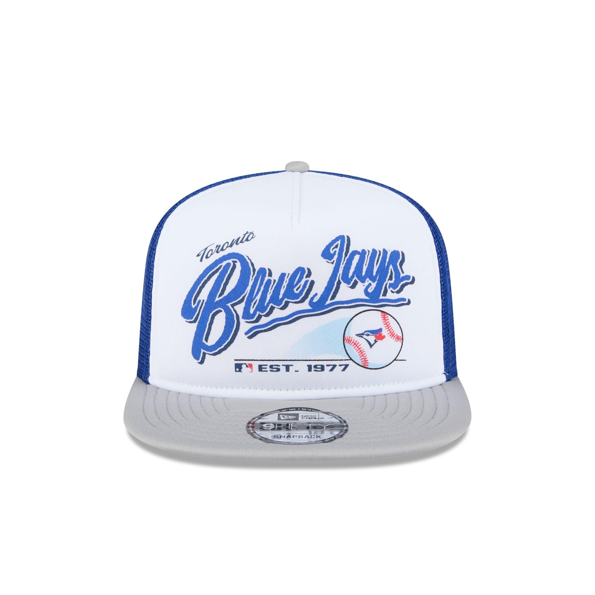 Toronto Blue Jays Retro Script 9FIFTY A-Frame Trucker Hat Male Product Image