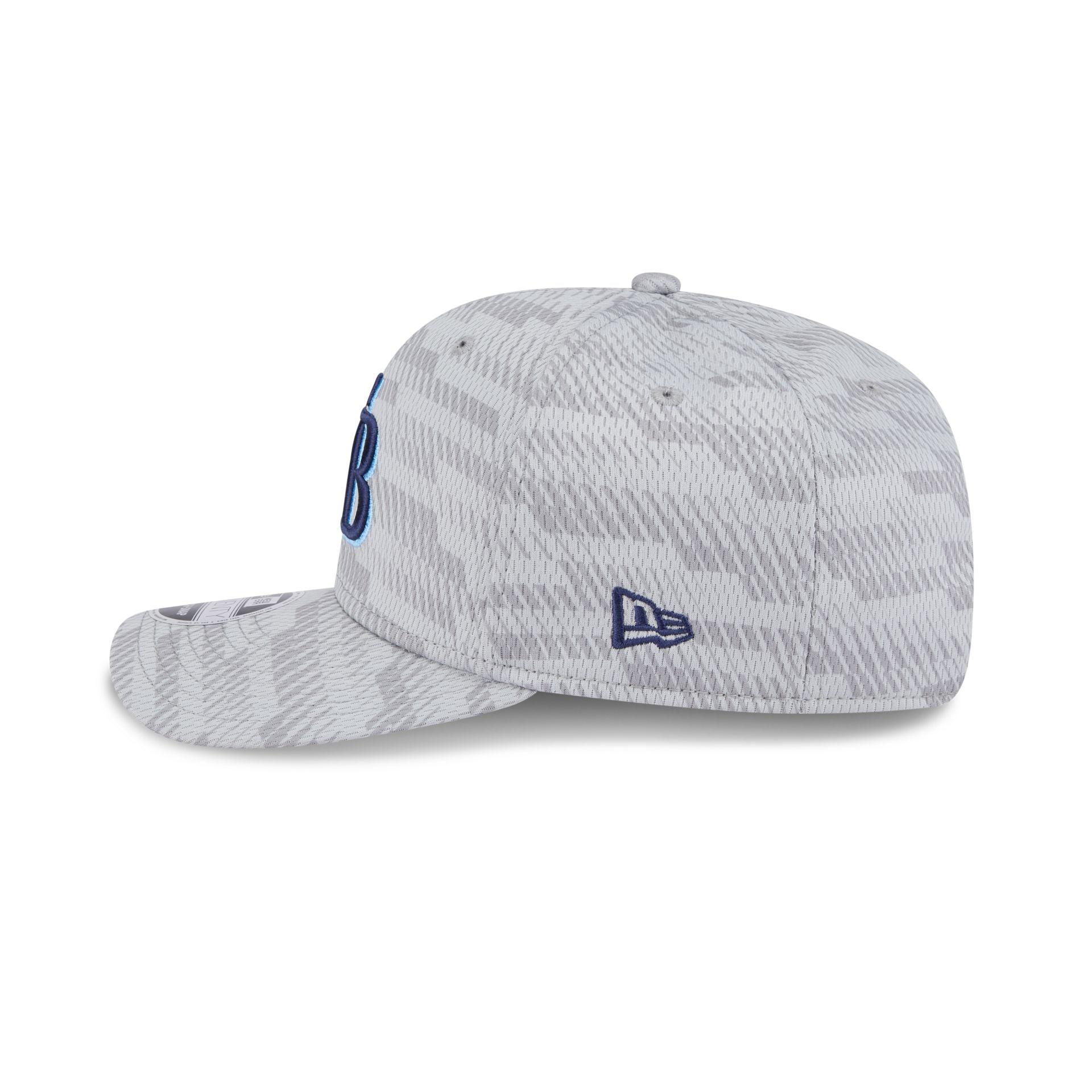 Tampa Bay Rays 2025 Clubhouse Gray 9SEVENTY Stretch-Snap Hat Male Product Image