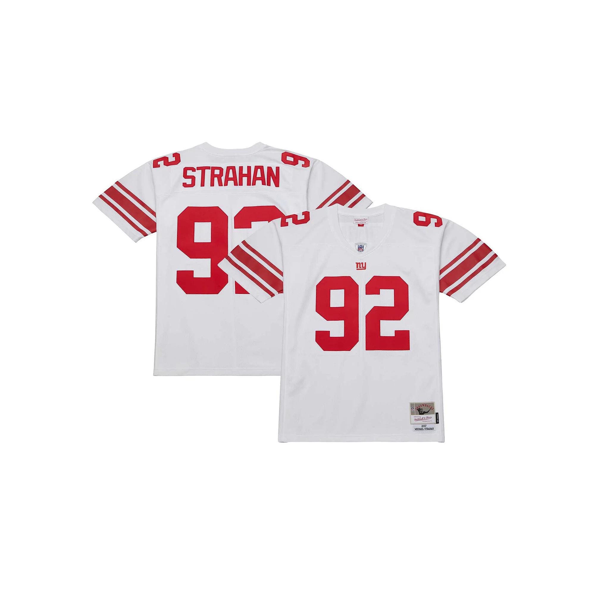 Men's Mitchell & Ness Michael Strahan White New York Giants Legacy Replica Jersey, Size: 3XL Product Image
