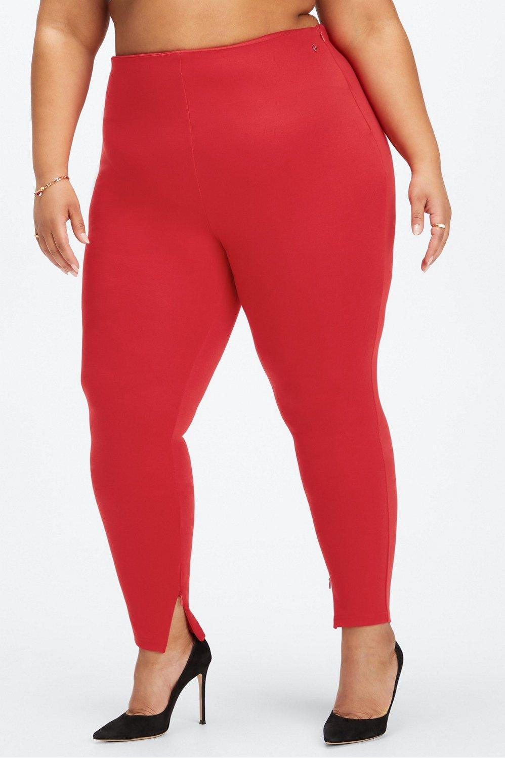 Fabletics 24/7 Skinny Pant Womens red plus Size 3X Product Image