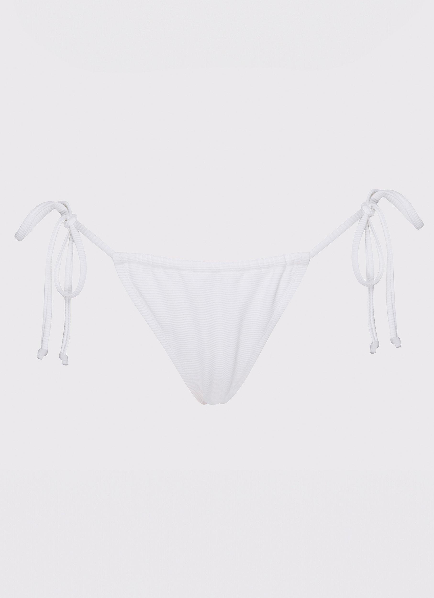 Calista Bikini Bottoms - White Product Image