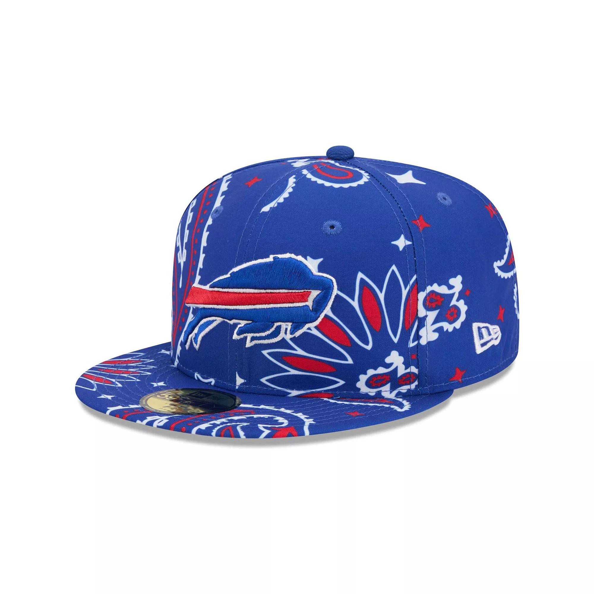 Men's New Era Royal Buffalo Bills Paisley 59FIFTY Fitted Hat, Size: 7, Blue Product Image