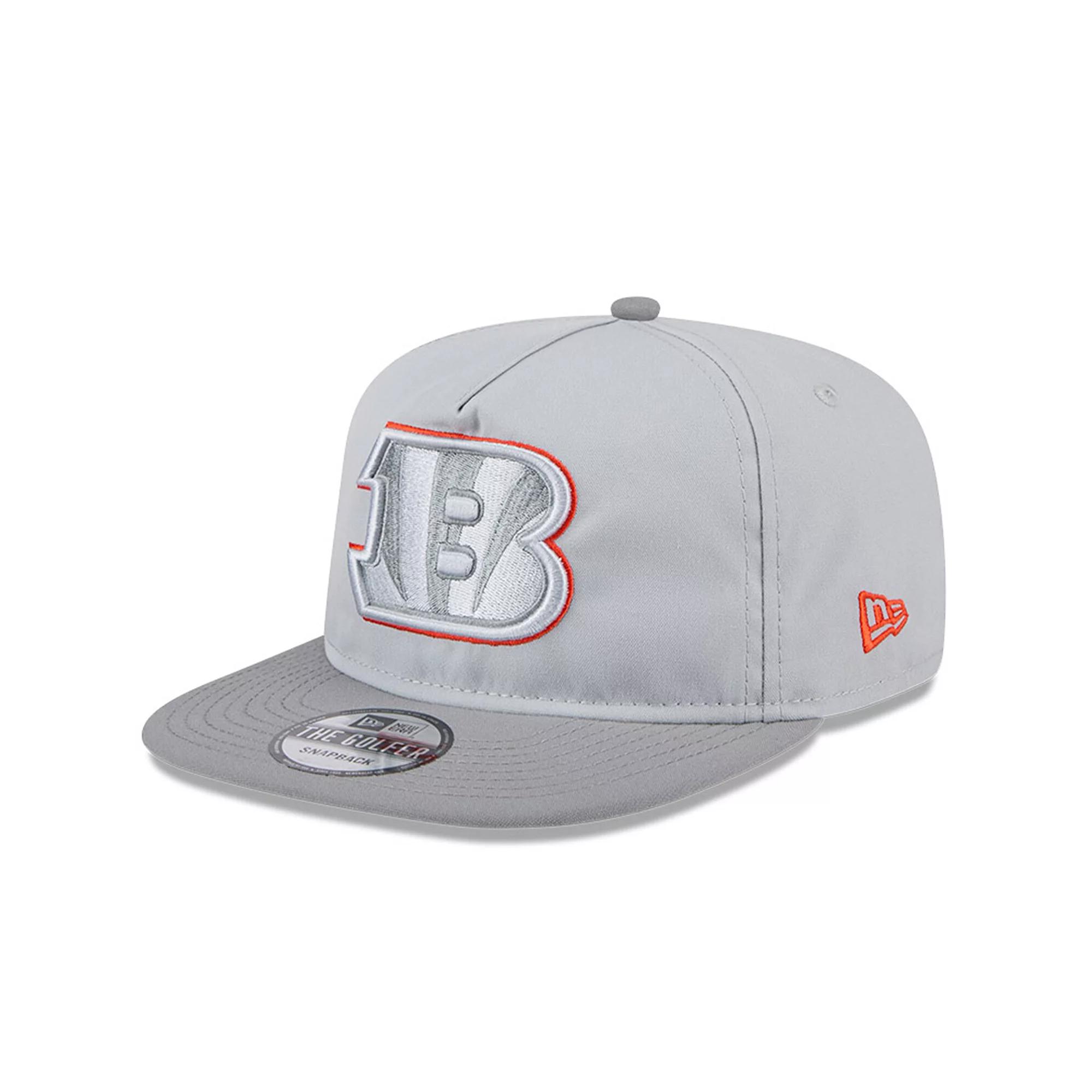 Men's New Era Gray Cincinnati Bengals 2024 NFL Training Camp Golfer Snapback Hat, Grey Product Image