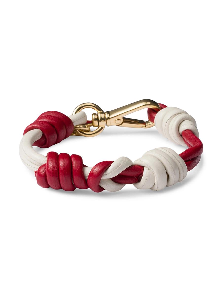Womens Braided Nappa Leather Bracelet Product Image