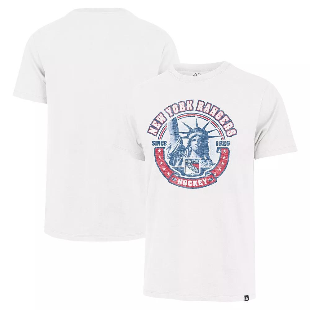 Men's '47 White New York Rangers Regional Localized Franklin T-Shirt,  Product Image