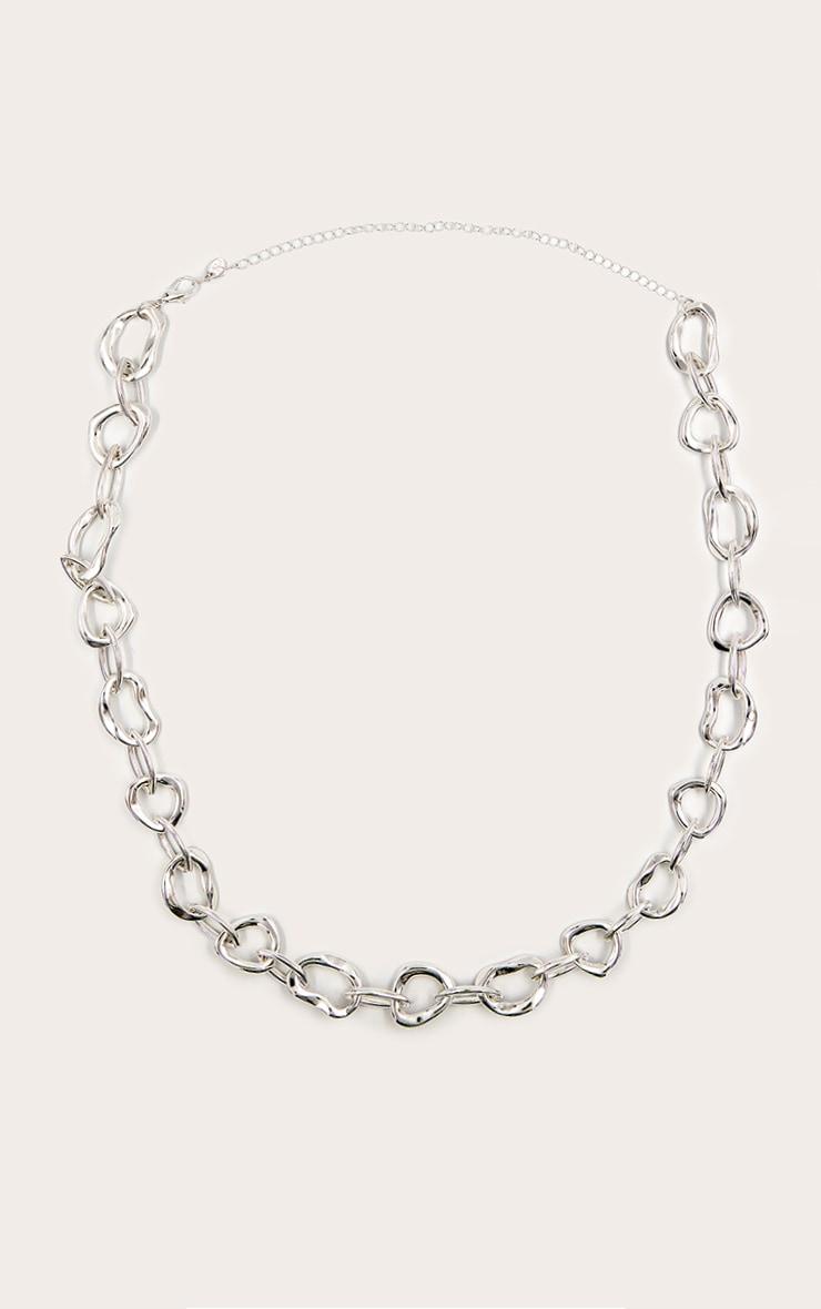 Silver Abstract Circular Chain Belt Product Image
