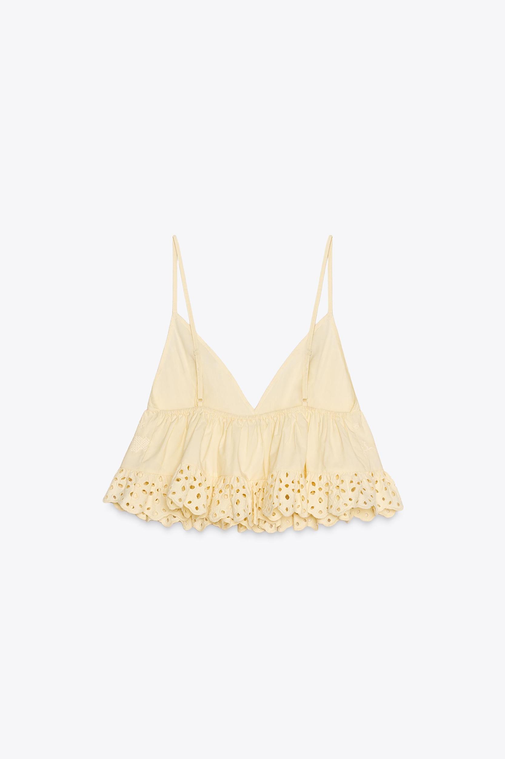 EMBROIDERED POPLIN TOP Product Image