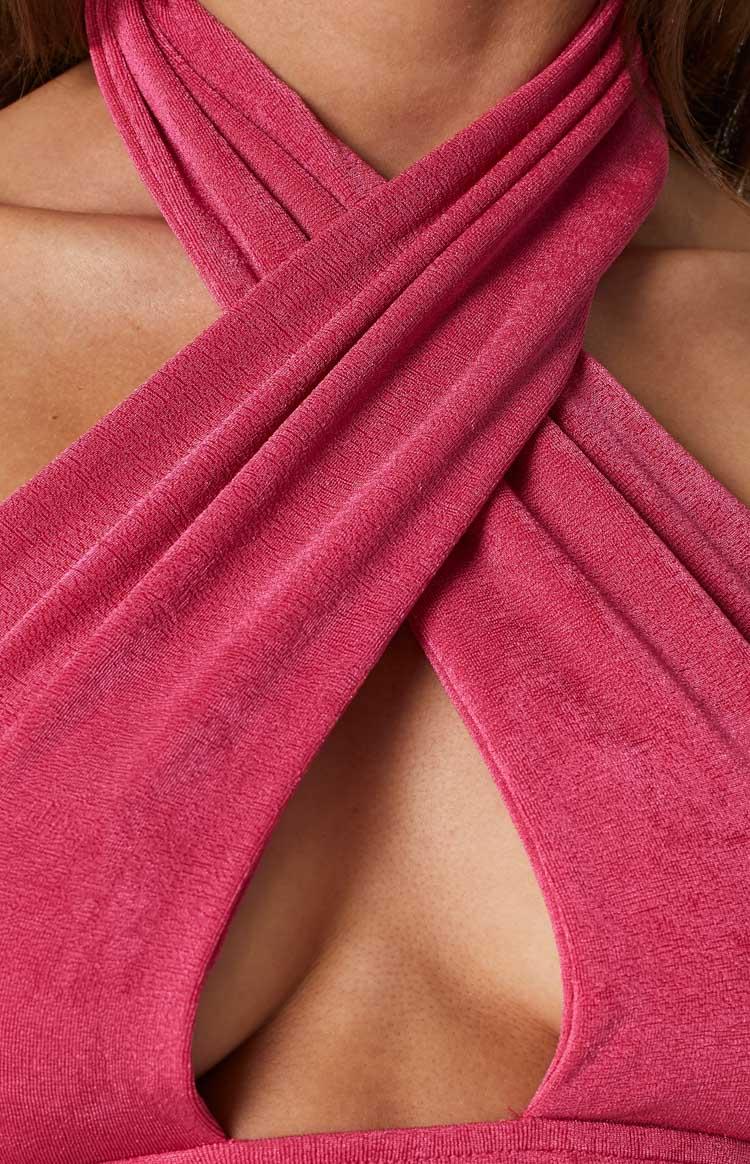 Tia Pink Cross Neck Top Baby Product Image