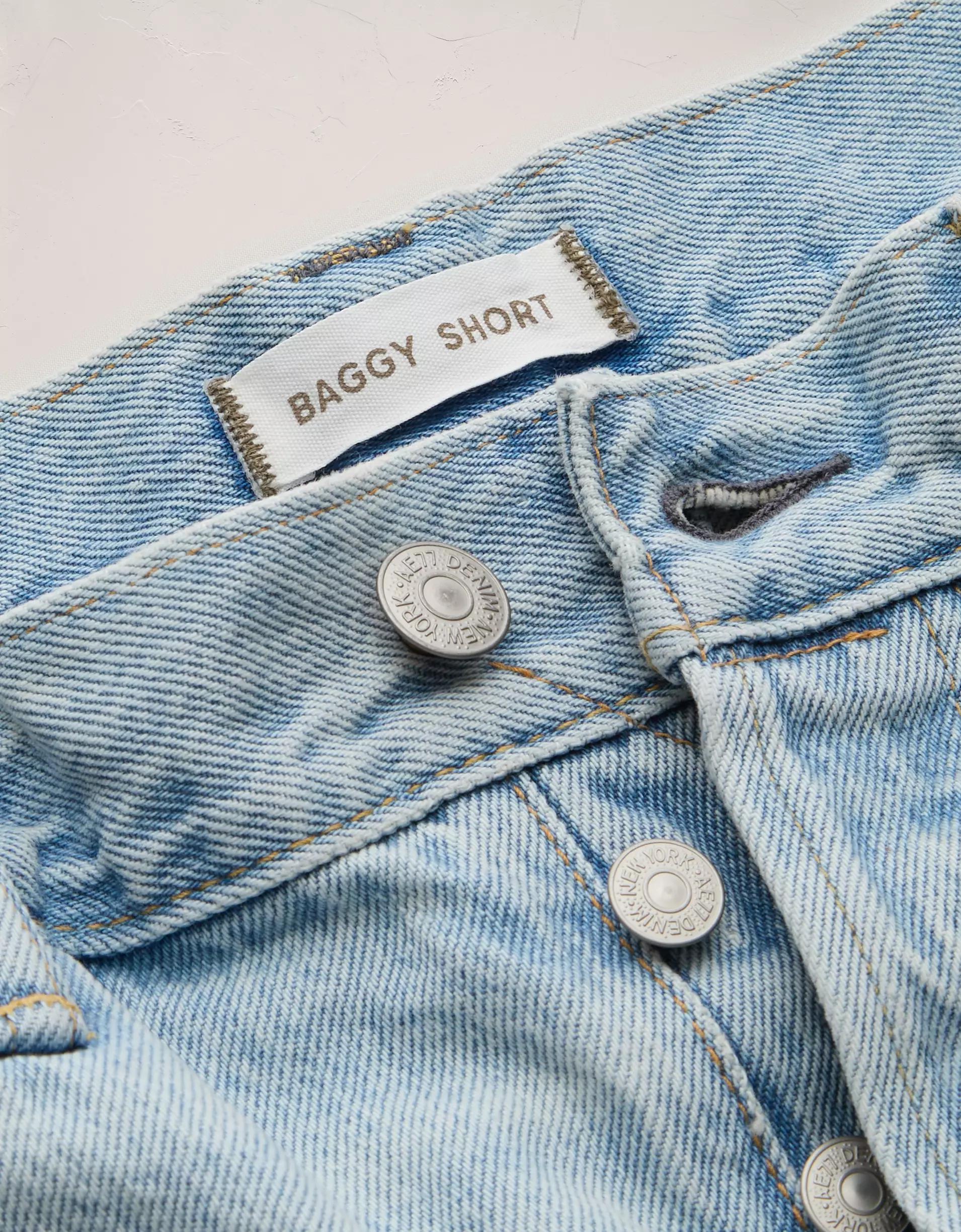 AE77 Premium Baggy Denim Short Product Image
