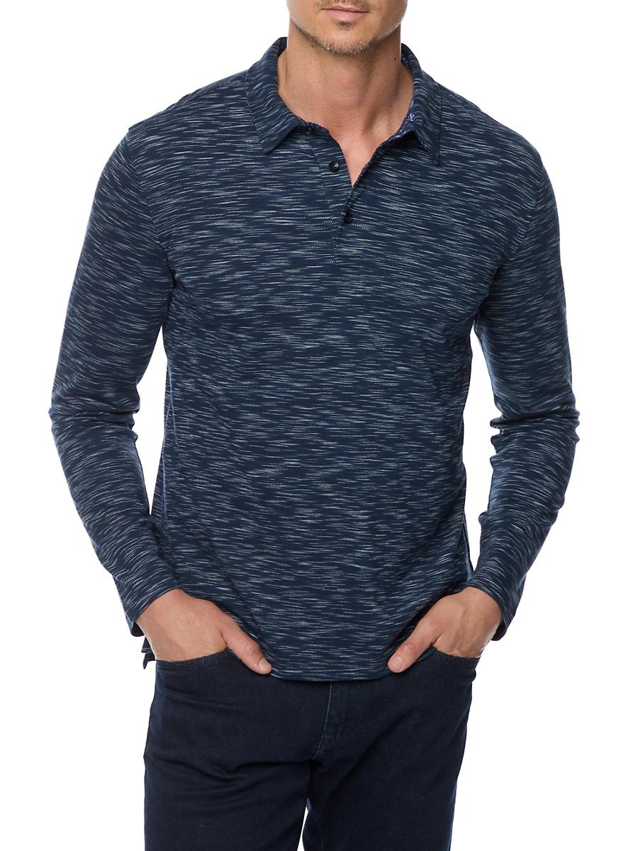 Mens Thales Cotton-Blend Knit Polo Shirt Product Image