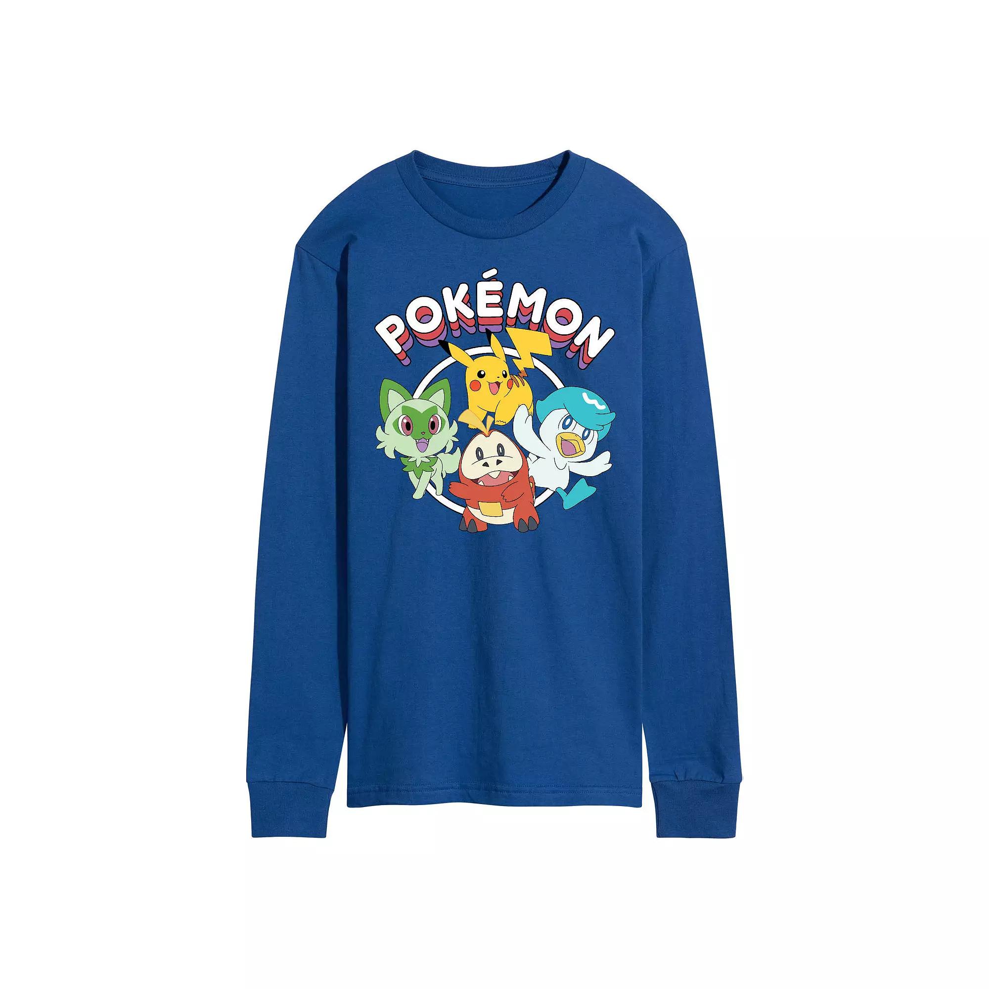 Men's Pokemon Scarlet Long Sleeve Graphic Tee,  Product Image