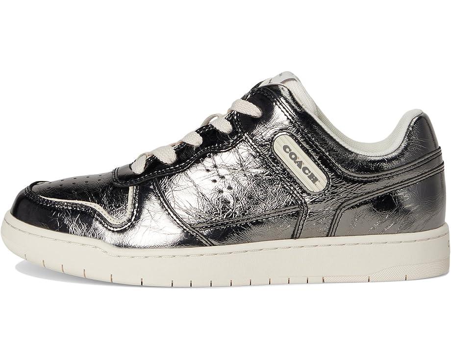 Women's COACH C201 Crinkle Metallic Sneaker Product Image
