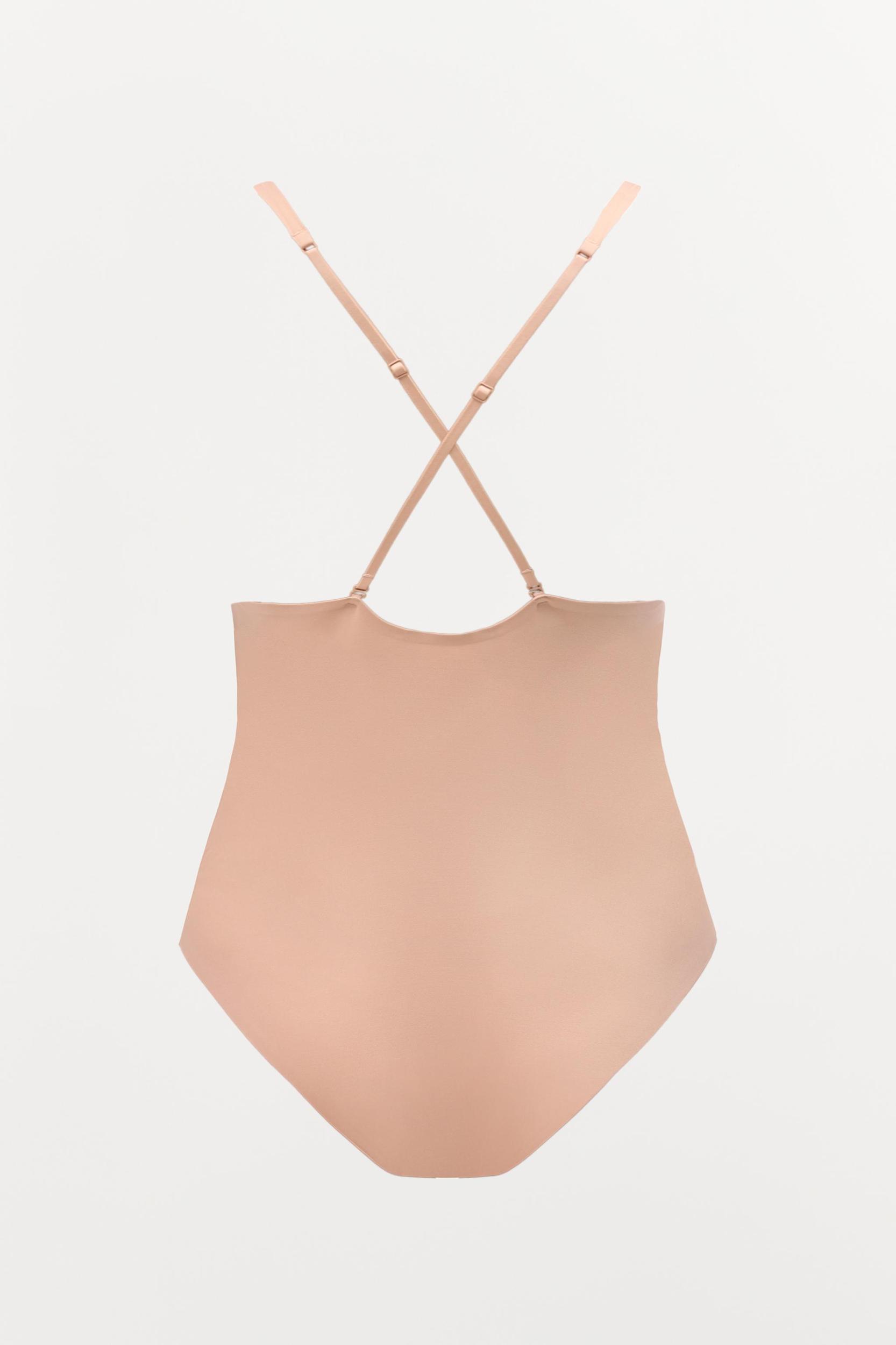 POLYAMIDE CROSS-BACK STRAPPY BODYSUIT Product Image