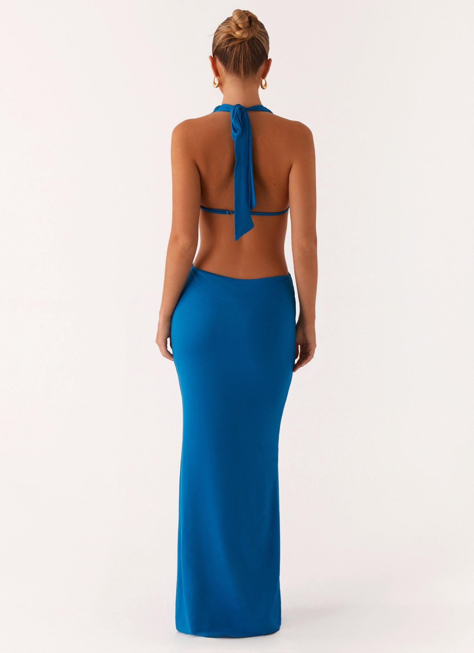 Flossy Maxi Dress - Royal Blue Product Image