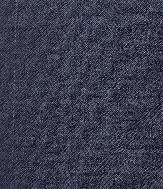 Hart Schaffner Marx New York Modern Fit Flat Front Straight Leg Plaid 2-Piece Suit Product Image