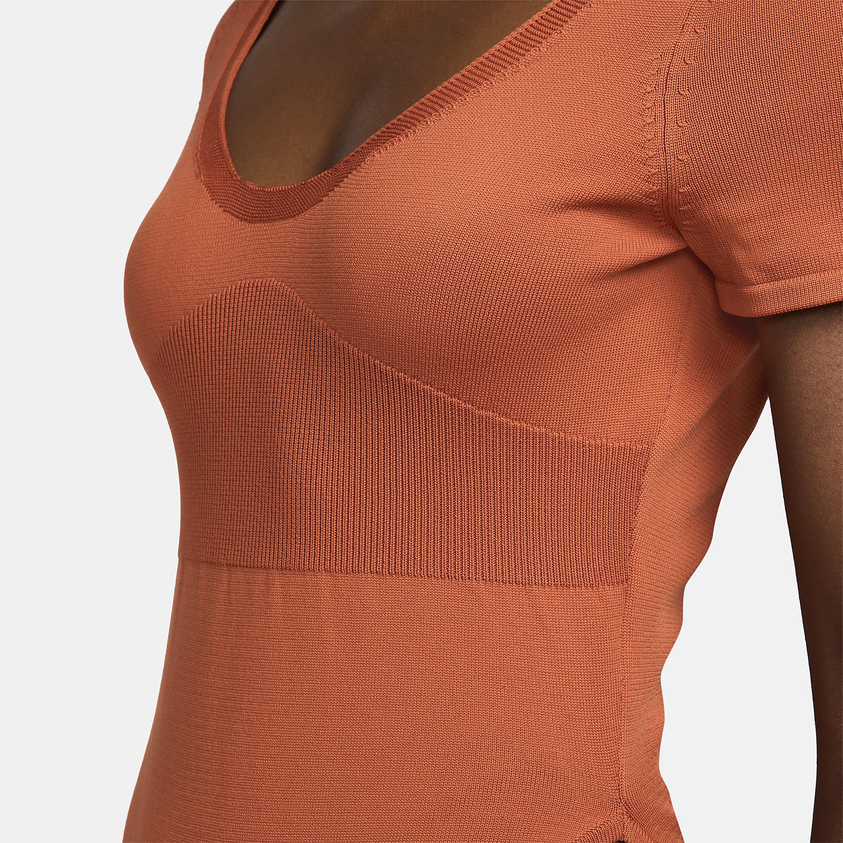 Nike Sportswear Chill Knit Women's Tight Sweater Short-Sleeve Bodysuit Product Image