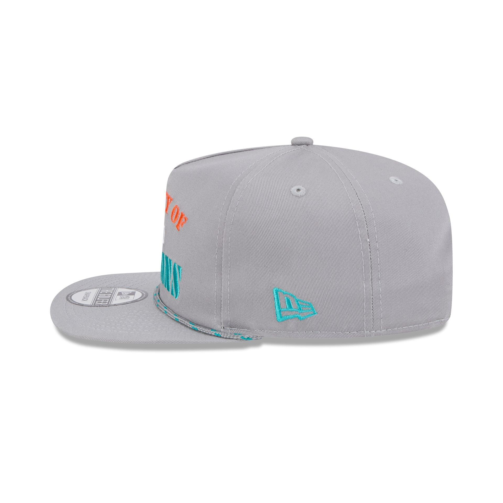 Miami Dolphins Vintage Gray Rope Golfer Hat Male Product Image