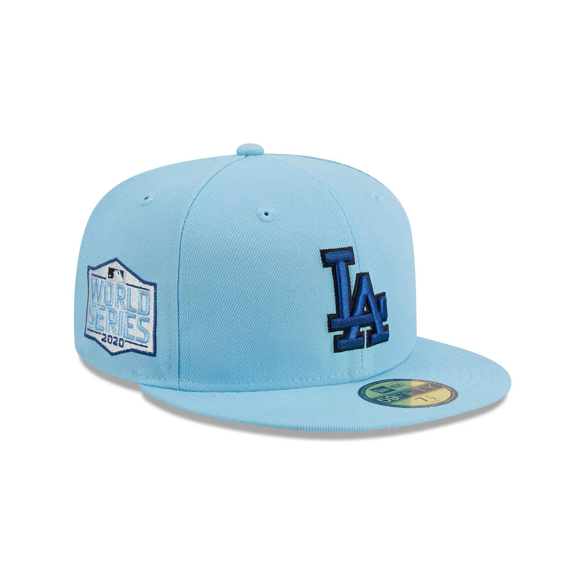 Men's New Era Light Blue Los Angeles Dodgers 59FIFTY Fitted Hat, Size: 7 7/8 Product Image