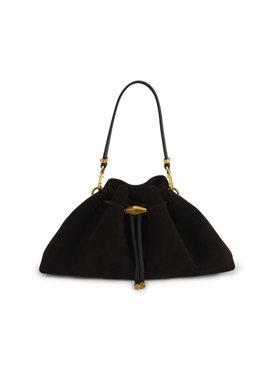 Womens Cinch Suede Drawstring Bag Product Image