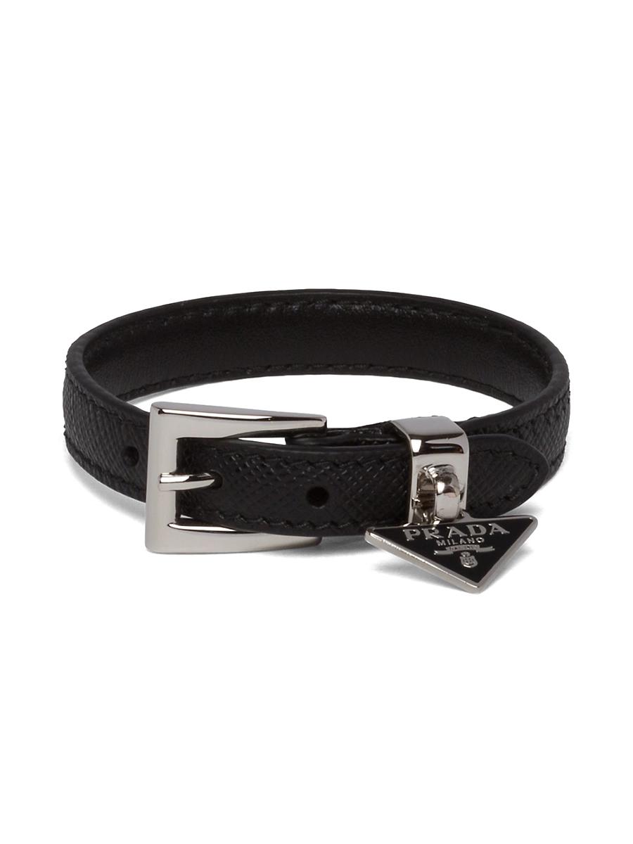 Womens Saffiano Leather Bracelet Product Image
