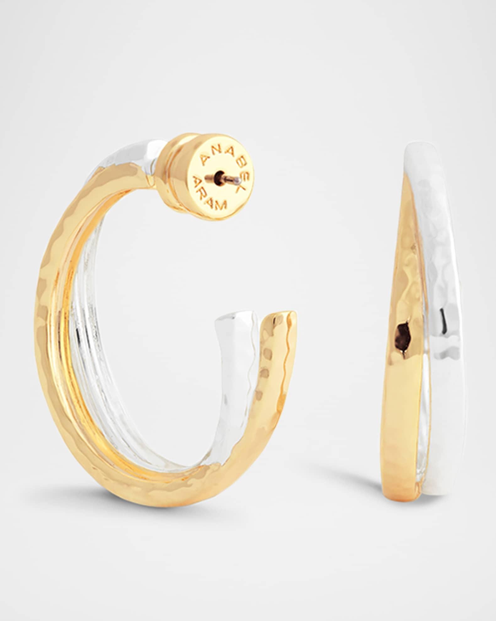 Farrier Mixed Metal Hoop Earrings Product Image