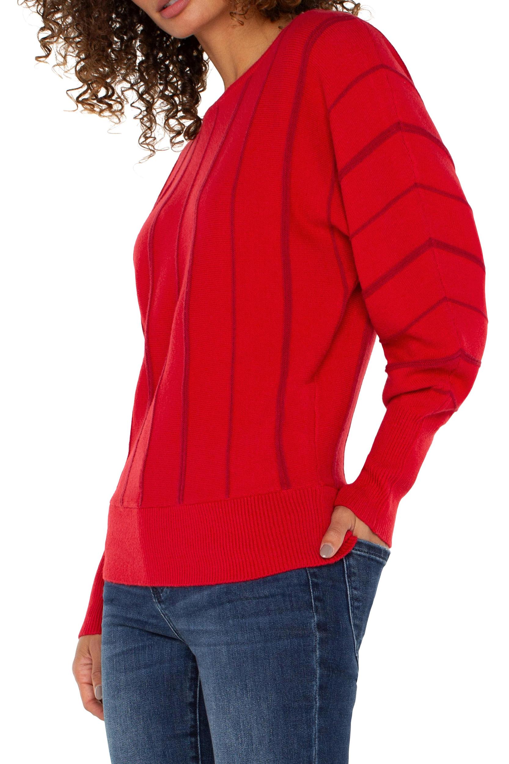 Long Sleeve boat neck Dolman Sleeve Sweater Product Image