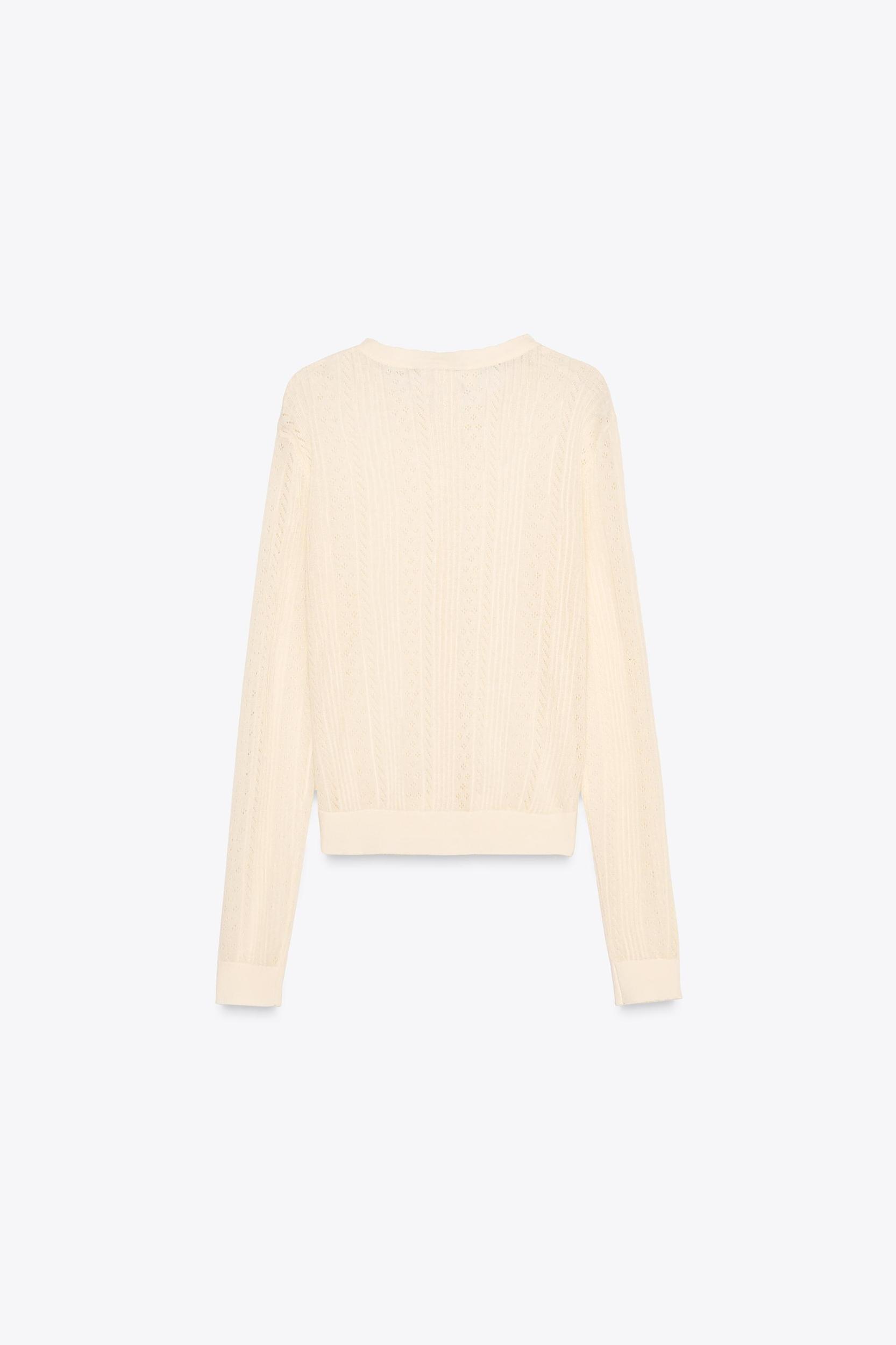 EXTRA-FINE POINTELLE KNIT JACKET Product Image