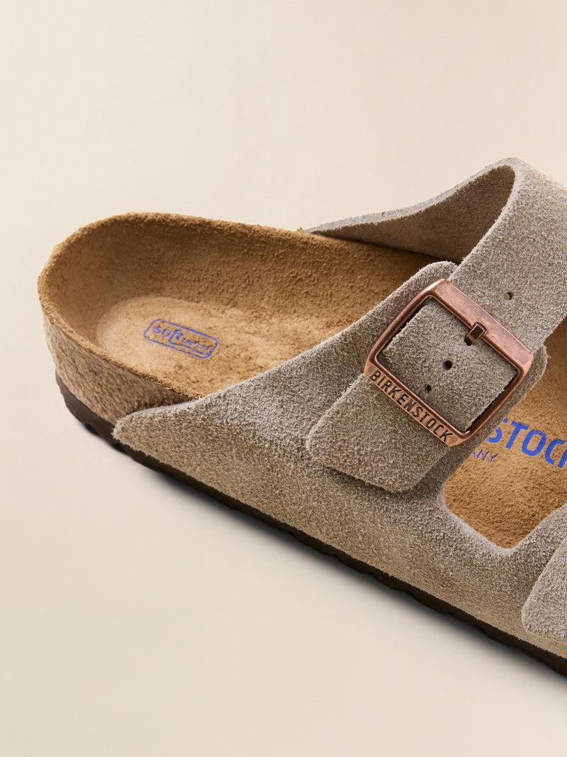 Men's Birkenstock Boston Clog Soft Footbed - Taupe Product Image
