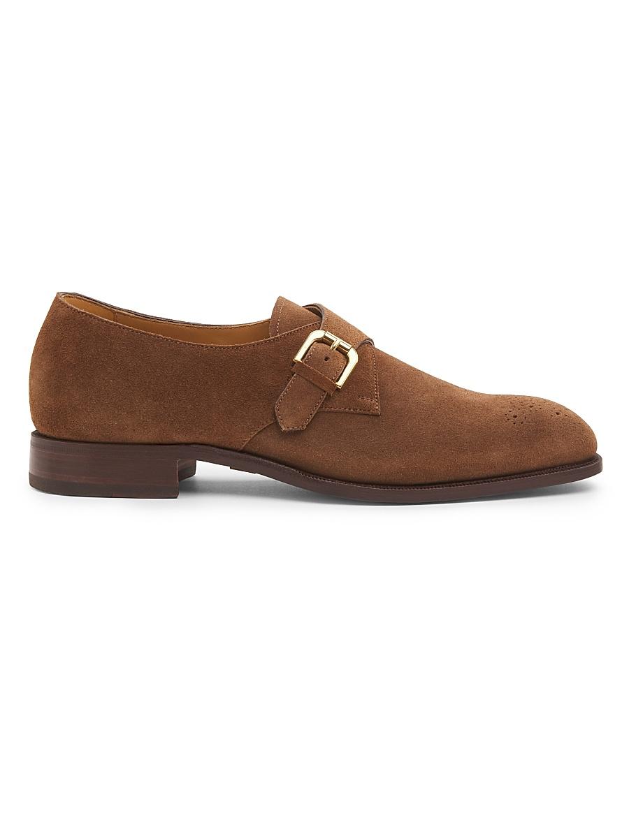 Mens Darnell Monk-Strap Suede Loafers Product Image