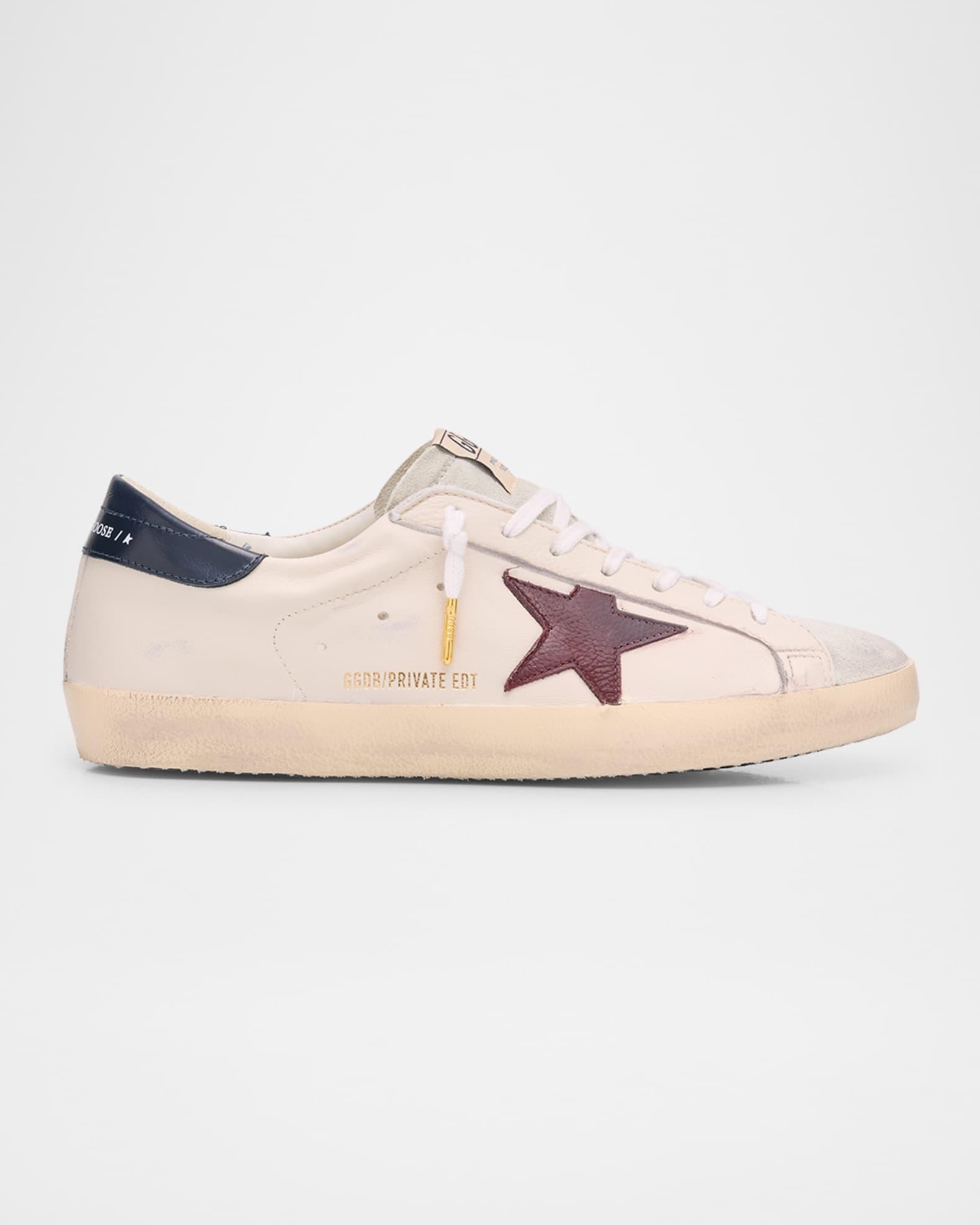 Men's Superstar Leather and Suede Low-Top Sneakers Product Image