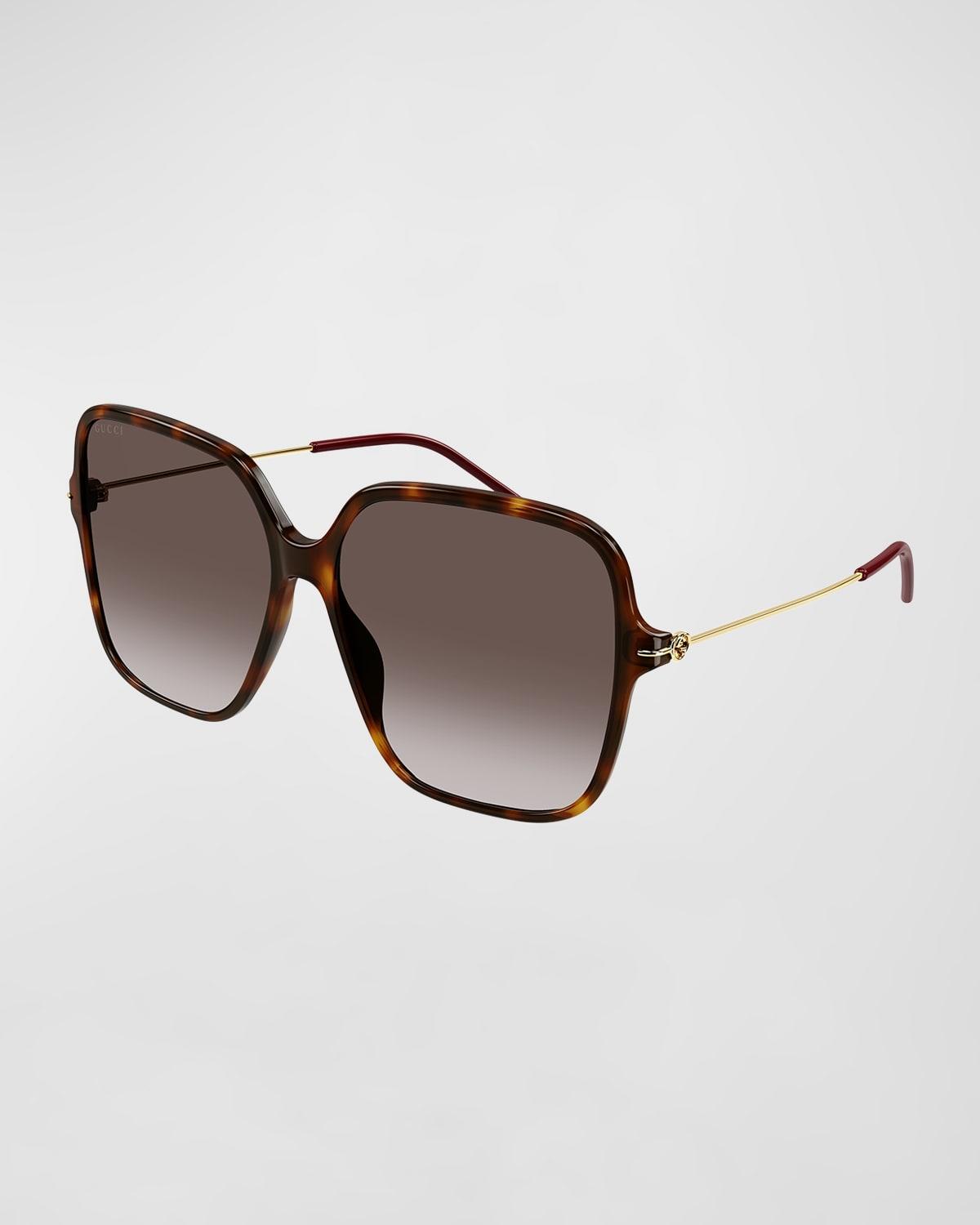 Womens Skinny Specs 60MM Square Sunglasses Product Image