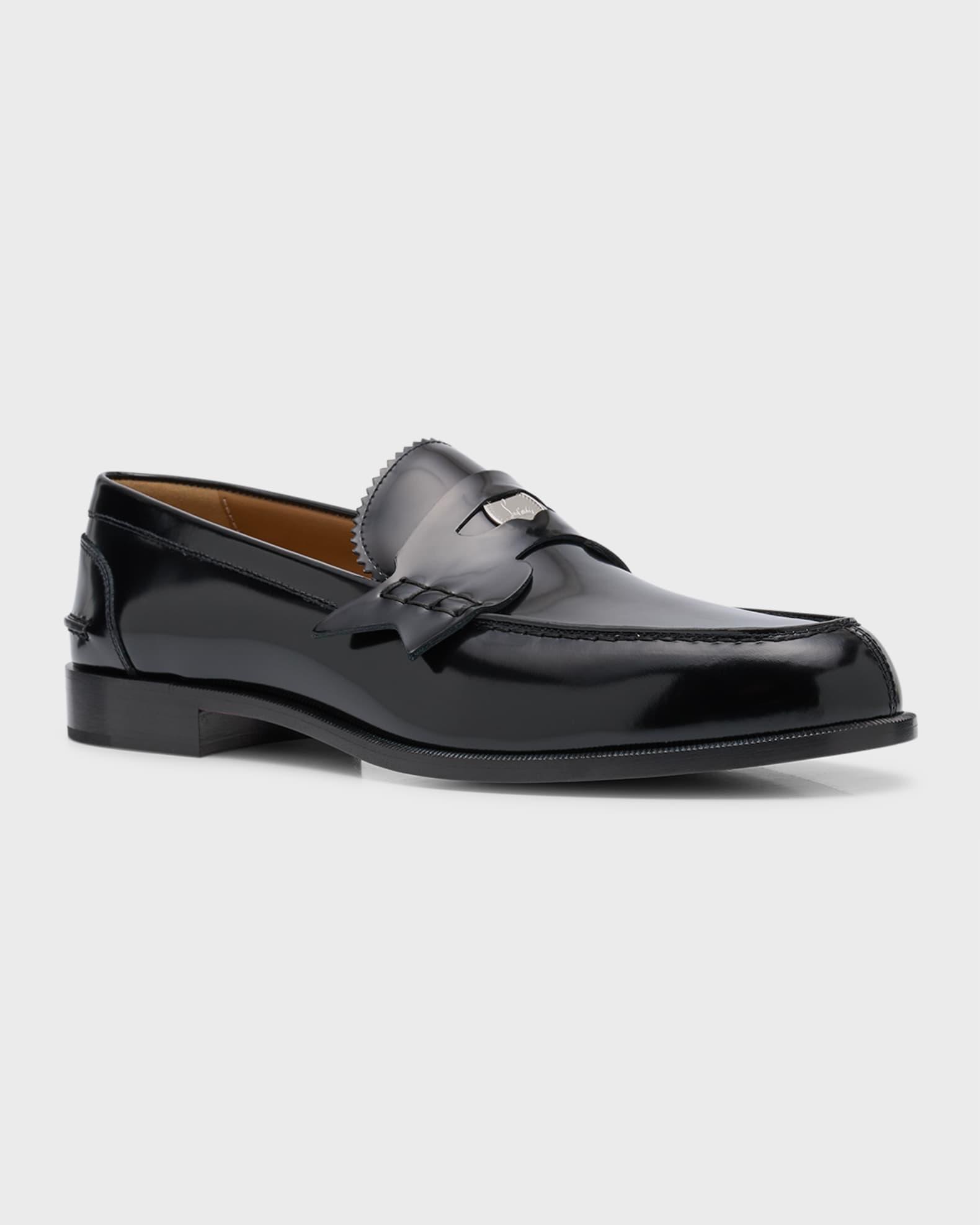 Mens Penny Leather Loafers Product Image