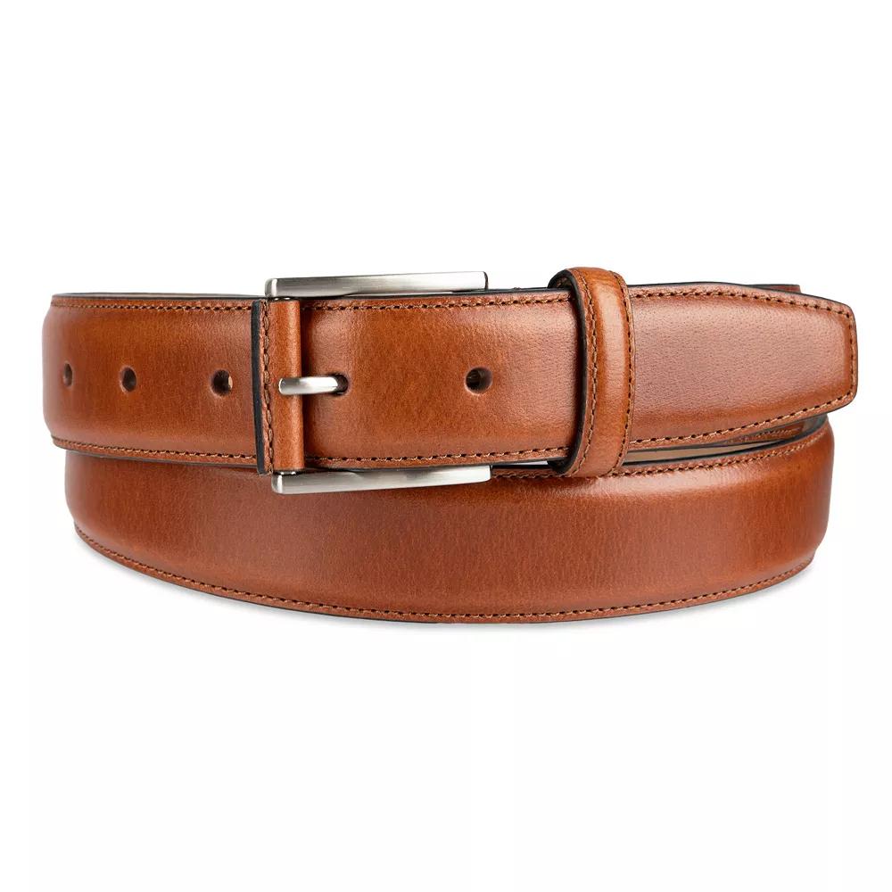 Men's Dockers® Stitch Border Leather Roller Bar Buckle Dress Belt, Size: Medium Product Image