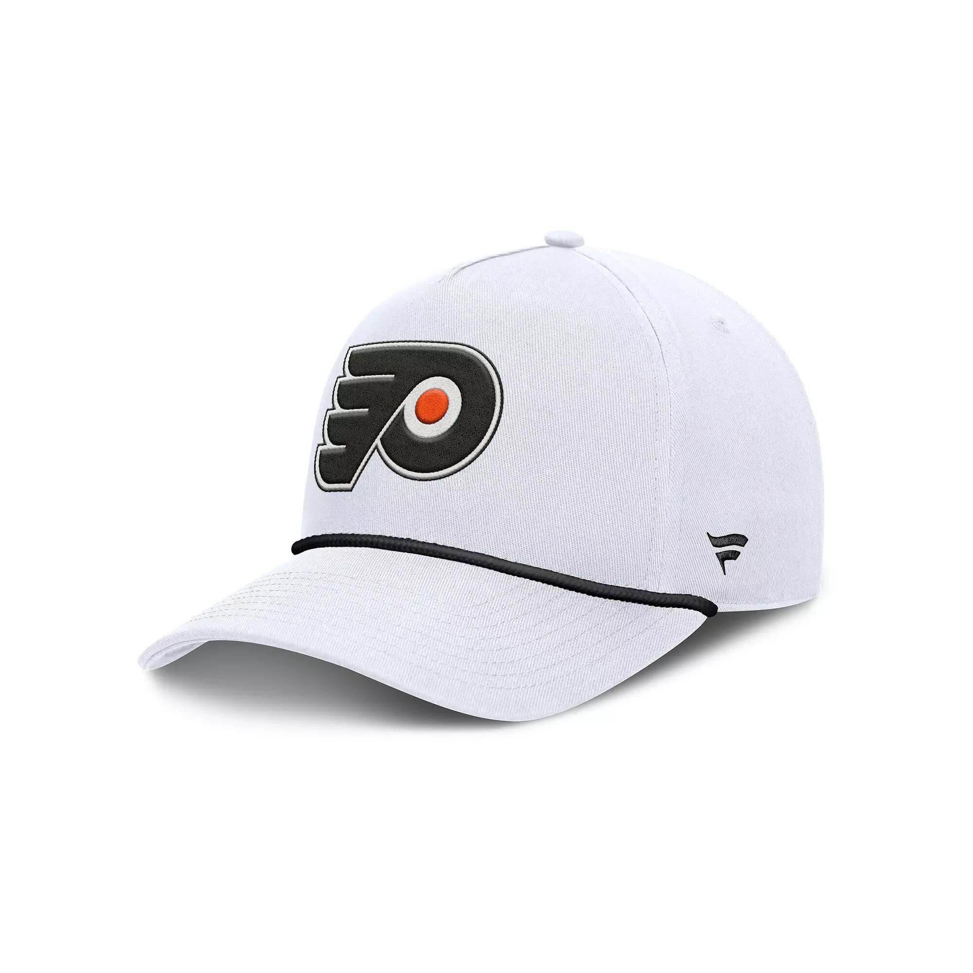 Men's Fanatics White Philadelphia Flyers Rope A-Frame Adjustable Hat, Fly White Product Image