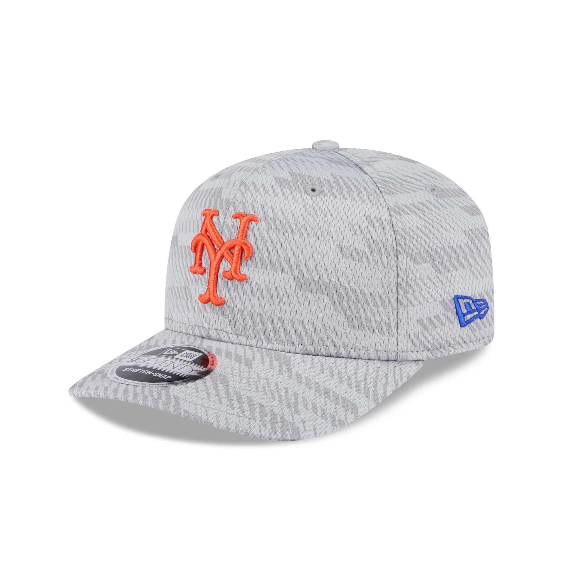 New York Mets 2025 Clubhouse Gray 9SEVENTY Stretch-Snap Hat Male Product Image