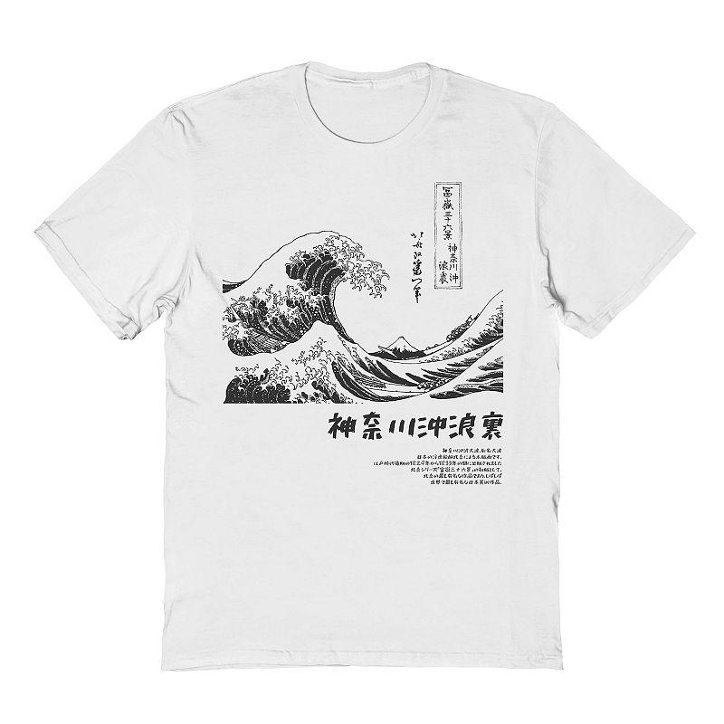 Men's APOH - Hokusai Mono Graphic Tee,  Product Image